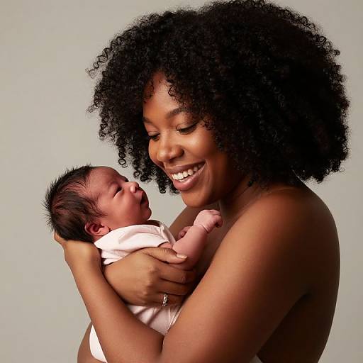 Awe-Inspiring Afro American Newborn