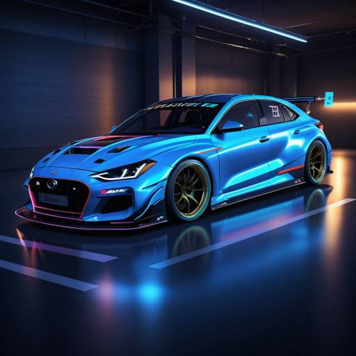 Hyper-Realistic Baby Blue Hyundai Elantra N