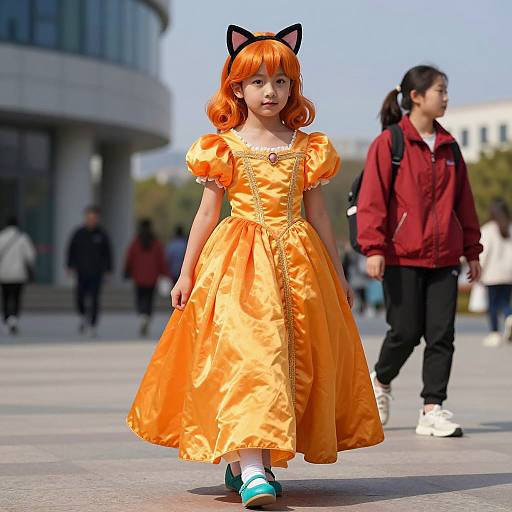 Modern Disney Princess in Vibrant Setting