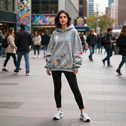 Confident Female Street Artist Portrait