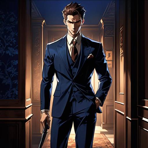 Elegant Full Body Portrait of a Man