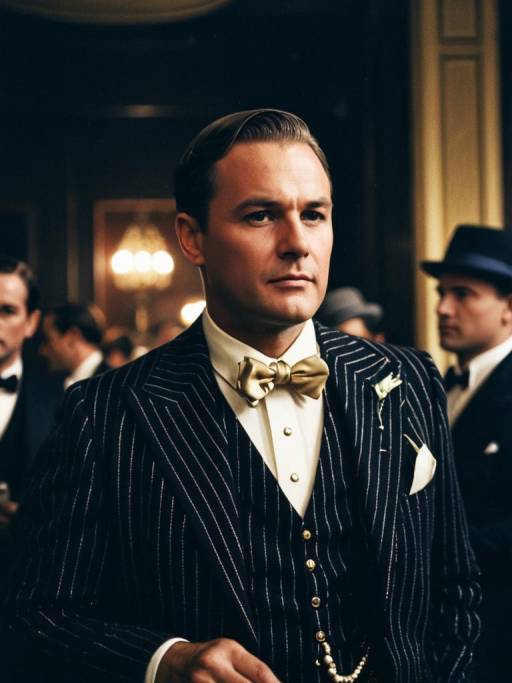 Man in Gatsby Party Costume
