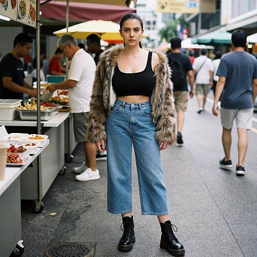 Casual Streetwear at Singapore Hawker