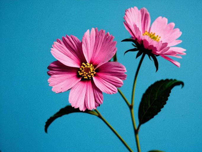 Close-Up of Pink Flower Wallpaper Design