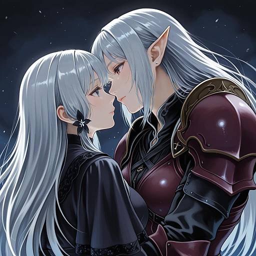 Illustration of Estinien varlineau, final fantasy in the style of Fengling (furin-jp)