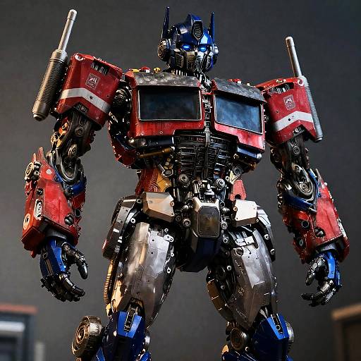 Photorealistic Optimus Prime Cinematic Lighting