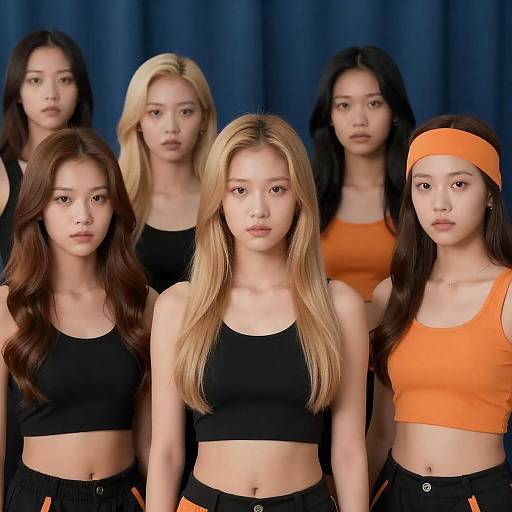 Six Women in Metallic-Accented Crop Tops