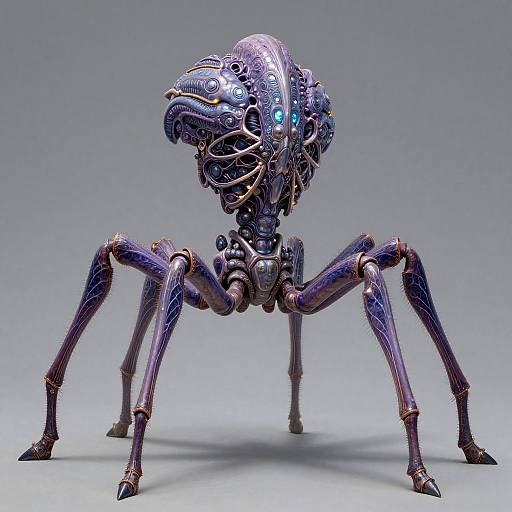 Realistic 8-Legged Invented Creature