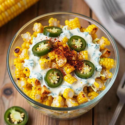 Esquite Corn Salad in Glass