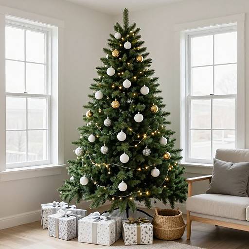 Cozy Festive Living Room Corner