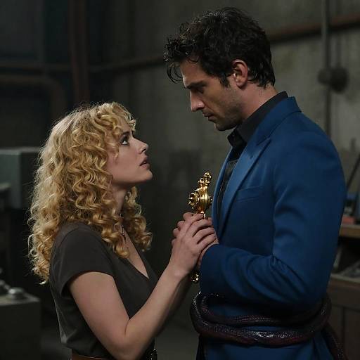 Intense Connection in a Grungy Setting