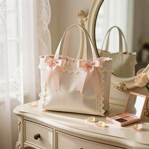 Classic French Lingerie on Antique Vanity