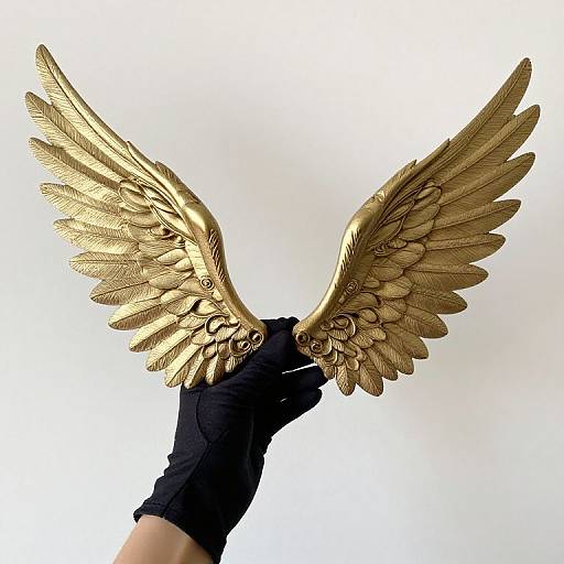 Victorian Glove Lady with Wings