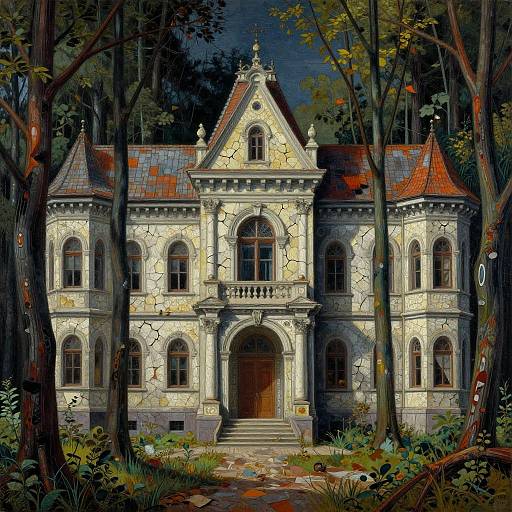 Surreal Decaying Hungarian Architecture