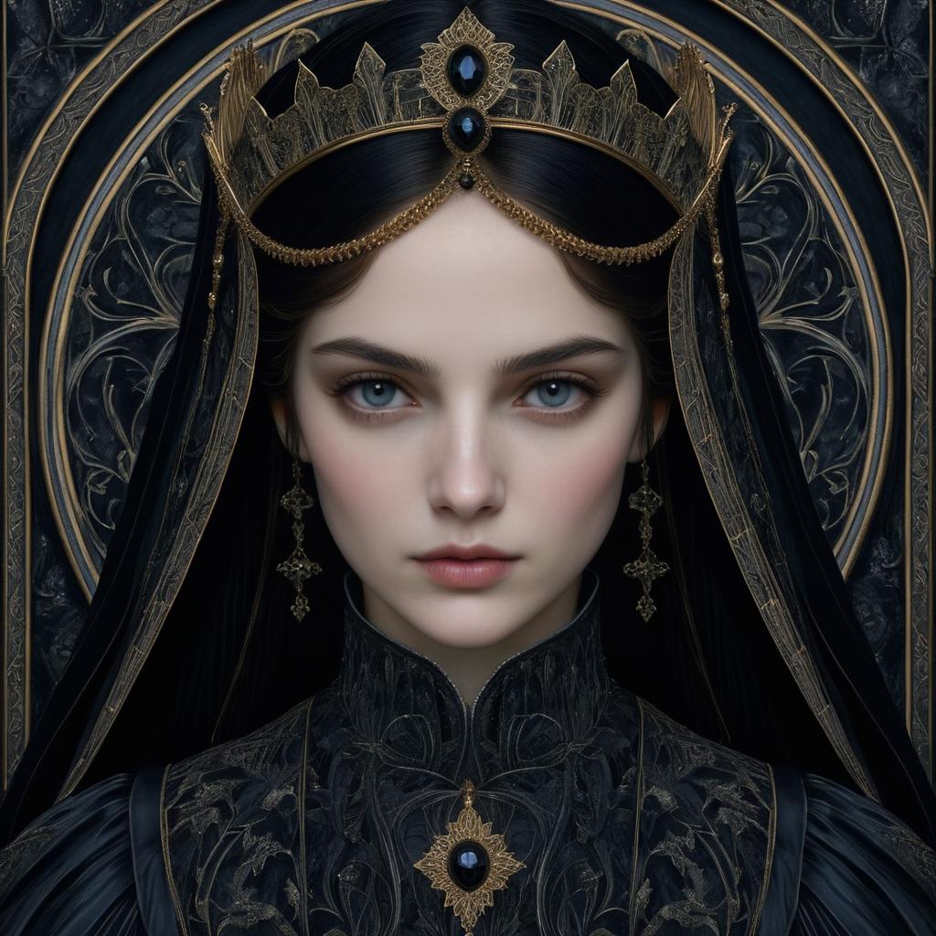 Somber Gothic Princess Portrait Inspiration