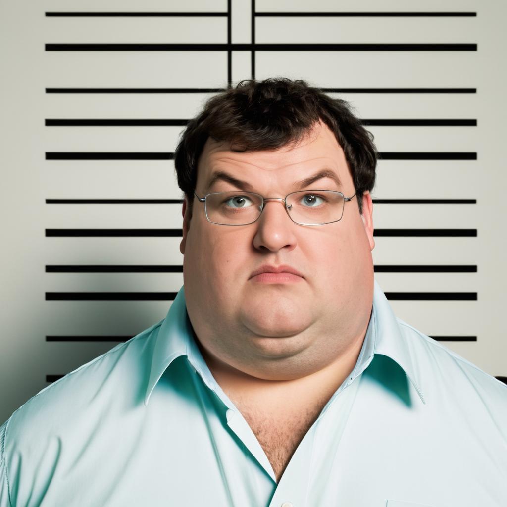 Comical Mugshot of Peter Griffin