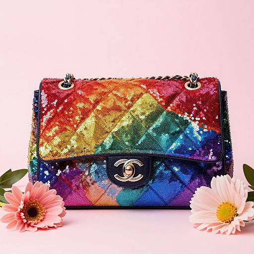 Chanel Pride Handbag with Sequins