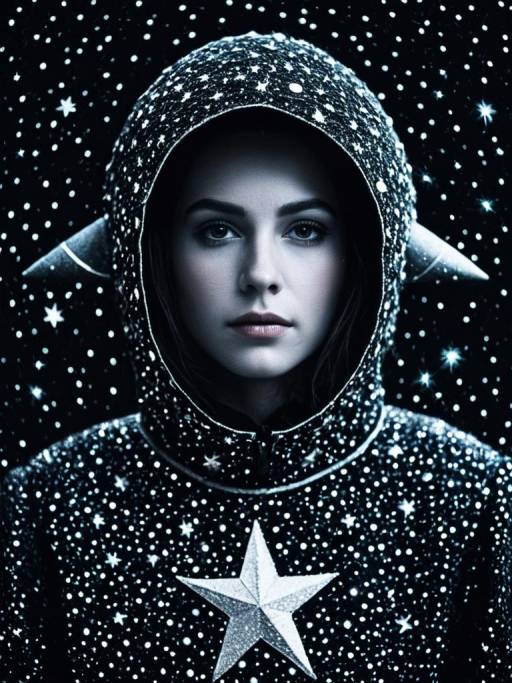 Person in Starry Moon Costume
