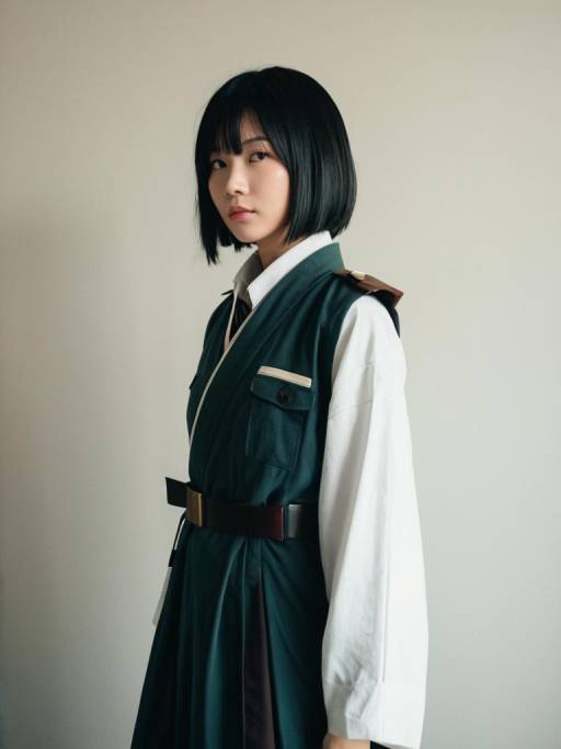 Woman Wearing Tensei Ida (Ingenium) Cosplay Costume