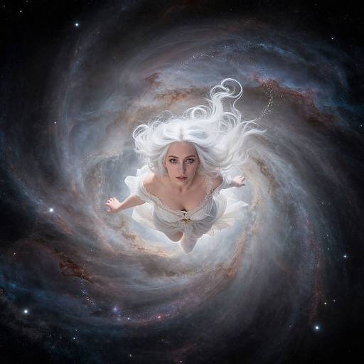 Ethereal Spectral Beauty in Astral Nebula