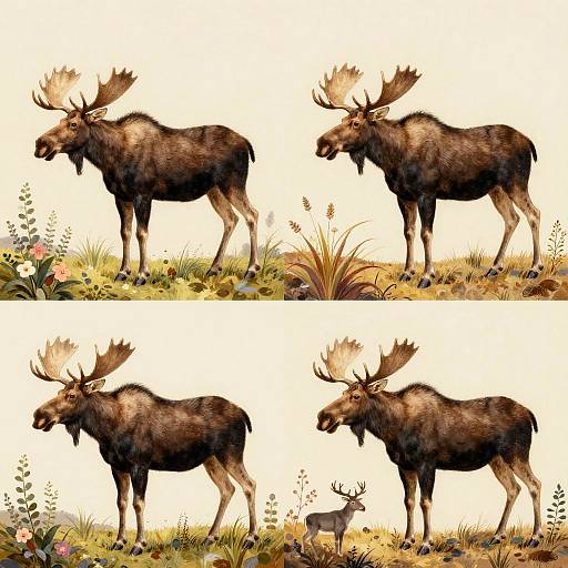 Moose Evolution in Natural History Art