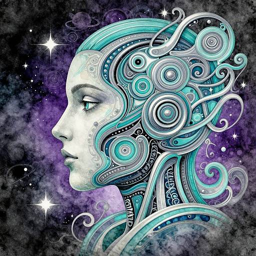 Hybrid Human-Mechanical Airbrush Portrait