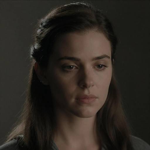 Intense Portrait of a Fair-Skinned Woman