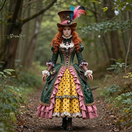 Whimsical Steampunk Mad Hatter Portrait