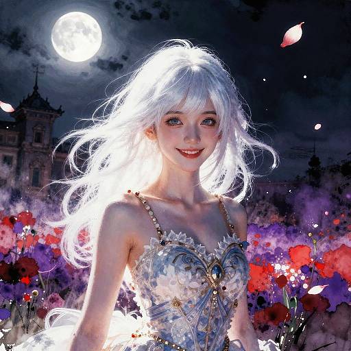 Enchanting Fantasy in Colorful Nightscape