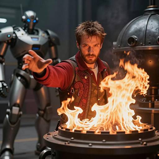 Man in Flames: An Industrial Encounter