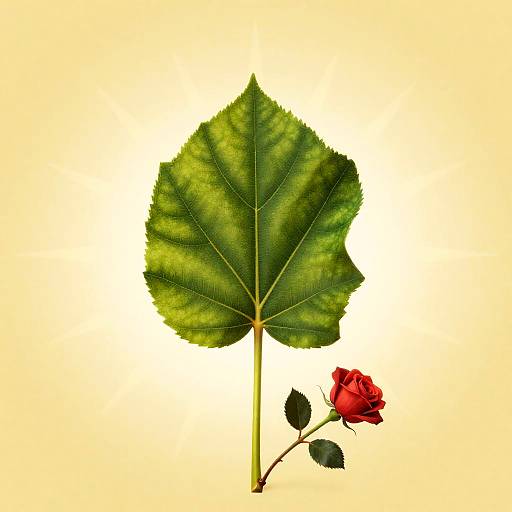 Emerald Leaf Skull: Male Side Portrait