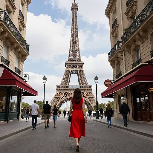 Vibrant Parisian Street Scene
