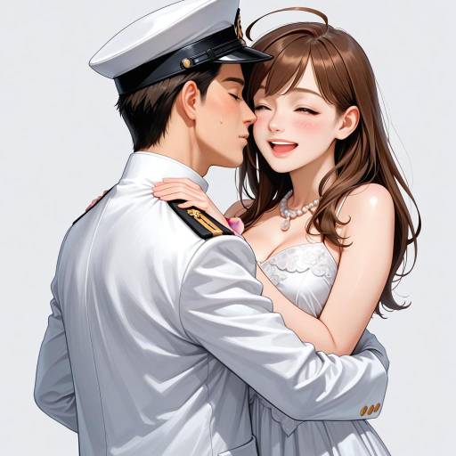 Elegant Admiral Kancolle in Naval Uniform