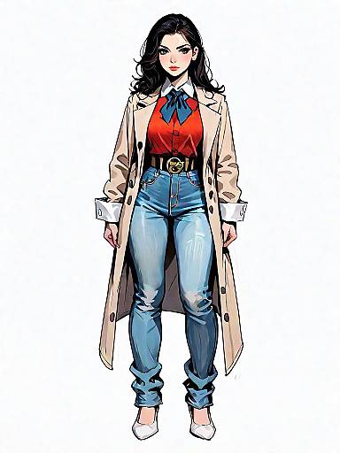 Modern Classic Woman in Trench Coat