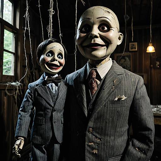 Creepy Ventriloquist Dummies in Abandoned Cabin