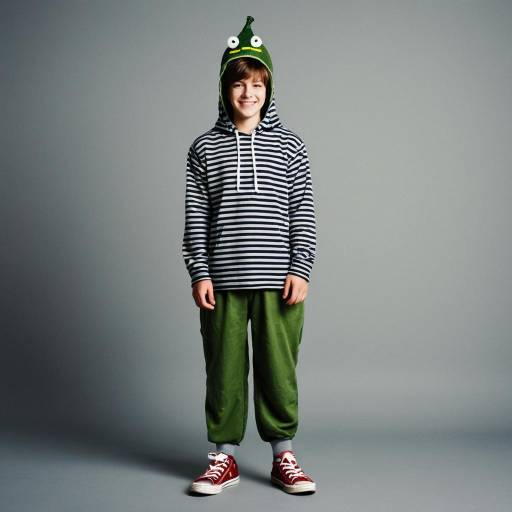 Boy in Funny Pickle Costume