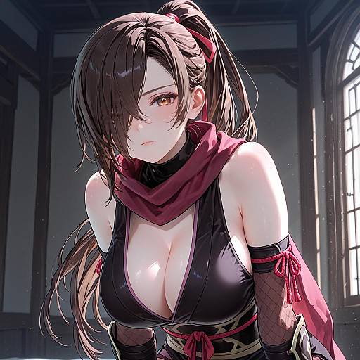 Illustration of Kagero (fire emblem), fire emblem in the style of Syuri22