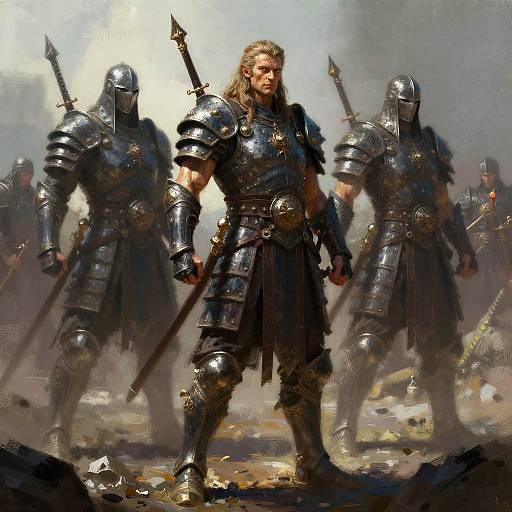 Epic Mythical Warriors in Armor
