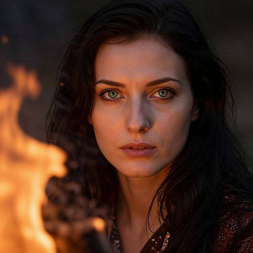 Enigmatic Eastern European Woman Portrait