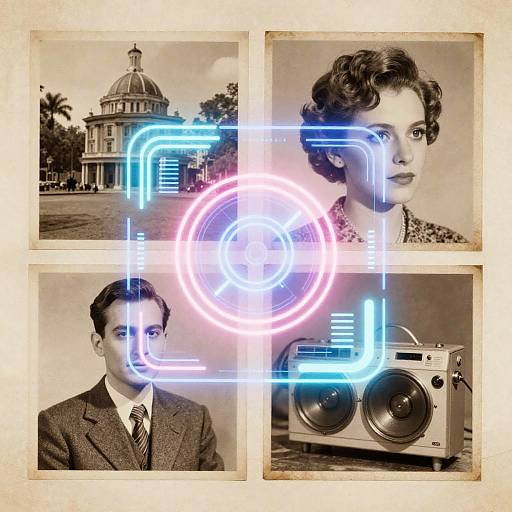 Vintage Meets Futuristic Holography