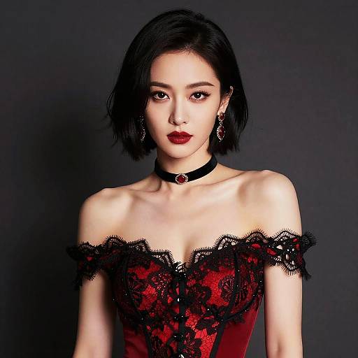 Elegant Portrait of a Glamorous Woman