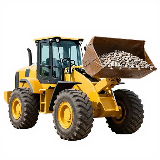 Vibrant Yellow Construction Loader