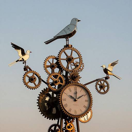 Clockwork Birds Singing Time Reversed