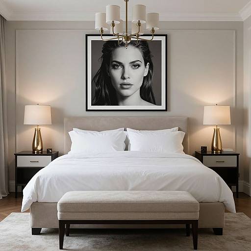 Elegant King-Sized Bedroom Design