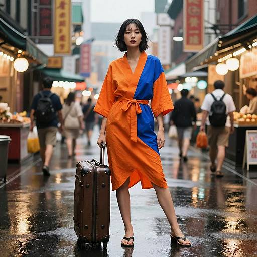 Miyamoto Musashi in Rainy Chinatown