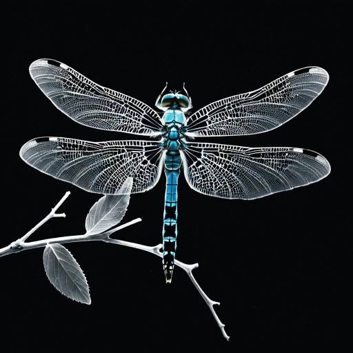 Glowing X-Ray Dragonfly Artwork Glowing X-Ray Dragonfly Artwork