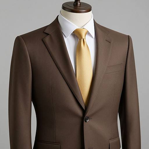Photorealistic Mannequin in Brown Suit