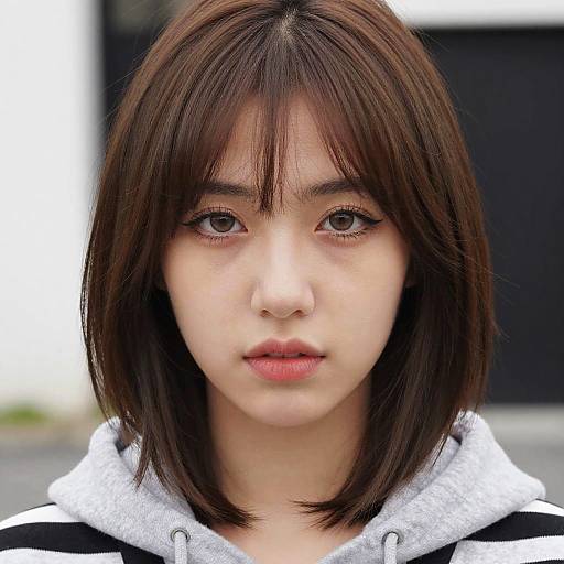 Close-Up Portrait of Young Woman