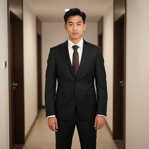 Elegant Man in Suit and Tie