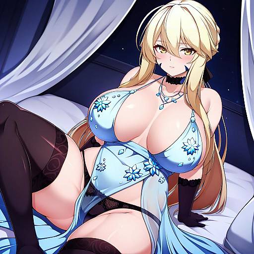 Illustration of Artoria pendragon (lancer alter) (royal icing) (fate), fate (series) in the style of 5danny1206
